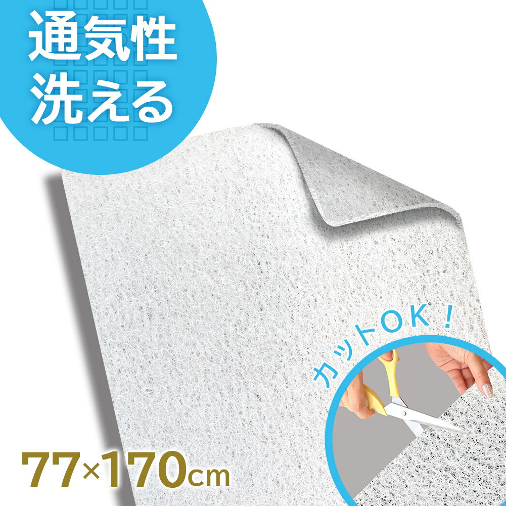 Rakuten - 【Makuakeで大成功！】【フリーカット OK】中材 シート 蒸れない 洗える クッション 寝具 下敷きラグ 軽量 ラグ マットレス 高反発 25mm 正方形 長方形 円形 ラグマット カーペット アンダーラグ 子供 ペット 快適 neore / 77×170cm エアパネルマット