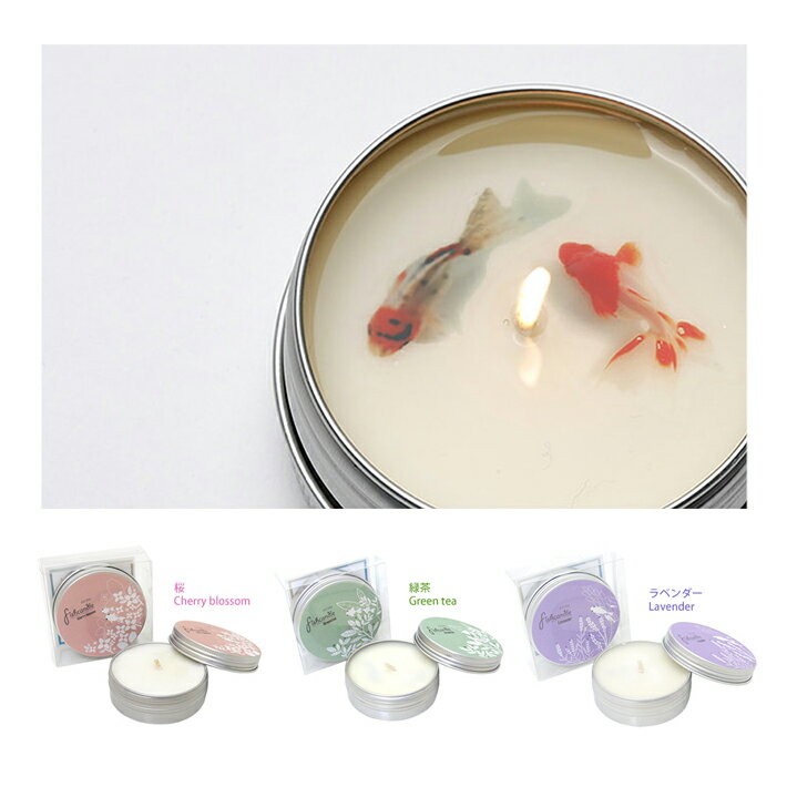 【tin Case Soy Aroma Fish Candle】火をつけると金魚が現れる ソイキャンドル アロマテラピー 携帯に便利なティンケース仕様 / クリスマス 韓国 プレゼント 女性 アロマキャンドル 蓋つき ギフト おしゃれ 人気 いい匂い かわいい 誕生日 お祝い 合格