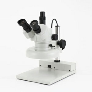 カートン光学【三眼ズーム式実体顕微鏡 DSZT-44PF15-260】落射蛍光灯照明 MS45831526 総合倍率10~44倍