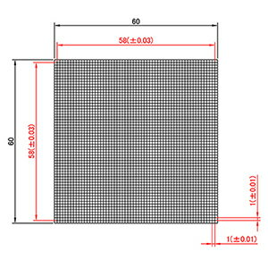 【 渋谷光学 ガラスキャリブレーションプレート (No.CBG05-58RM) 】反射型、白色、つや無し、外形60 x 60