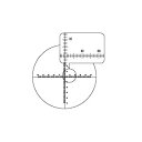 【 渋谷光学 接眼ミクロメーター (No.R1320-25) 】クロスXY目盛 外径25.0mm / 実験 研究 検査 レチクル 目盛り 顕微鏡 接眼レンズ 実体 生物 金属