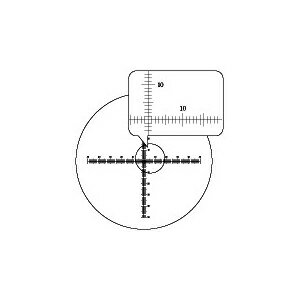 研究 検査 調査 顕微鏡 チェック 大学 研究所 機関 食品 実験 測長 計測 観察 正確 日本製 信頼 安心接眼ミクロメーター クロスXY目盛 外径23.0mm (No.R1330-23) 接眼ミクロメーター クロスXY目盛（水平目盛+垂...