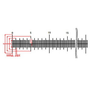 【 渋谷光学 ガラス 基準スケール(No.S1025) 】300mm 1500等分 線幅0.005mm