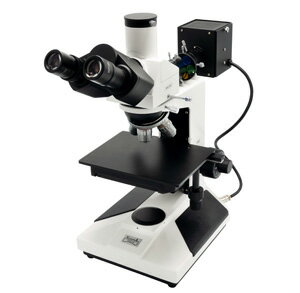 【三眼金属反射顕微鏡 TMR-1】LED照明　総合倍率50〜600倍　研究・工場での検査等に最適