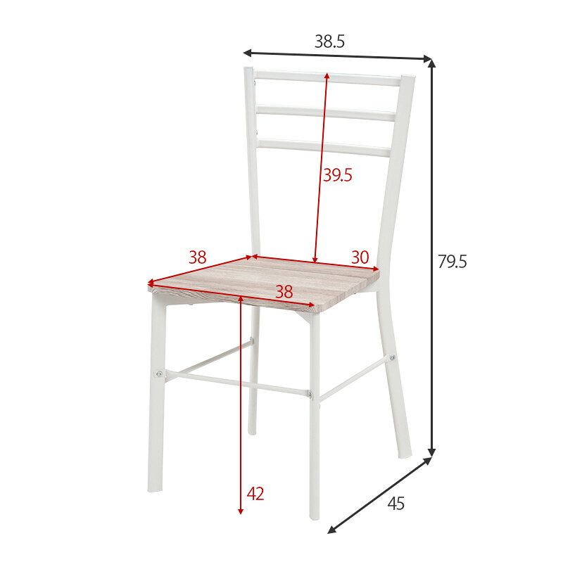 【50円OFFクーポン発行】デスクチェアセット LDC-4697 デスク+チェア 長方形 デスク幅80×奥行45cm 2口コンセント付き デスクフリーテーブル コンパクト 机 パソコンデスク 作業台 木目調 デスクセット チェア 椅子 在宅 テレワーク ブラウン ホワイト [3]