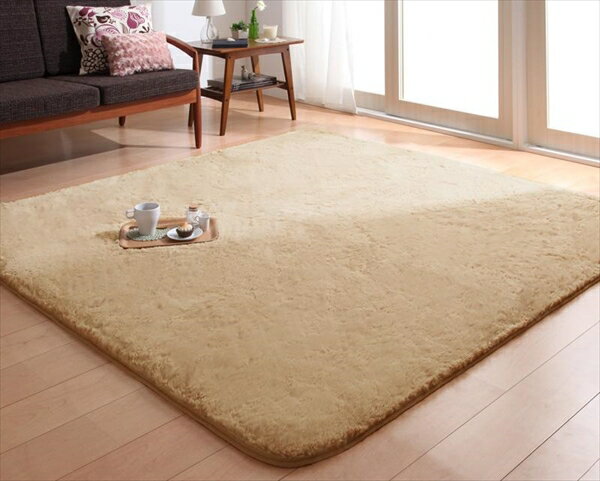 ラビットファータッチマイクロファイバーラグ Sucre シュクレ 長方形 130×185cm