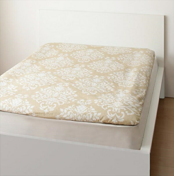 日本製 エレガントモダンデザインカバーリング【ramages】ラマージュ　和式用フィットシーツ　ダブル　「寝具 和式用 敷き布団用カバー フィットシーツ シーツ 綿100％」