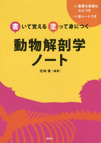動物解剖学ノート 書いて覚える塗って身につく[本/雑誌] / 尼崎肇/編著