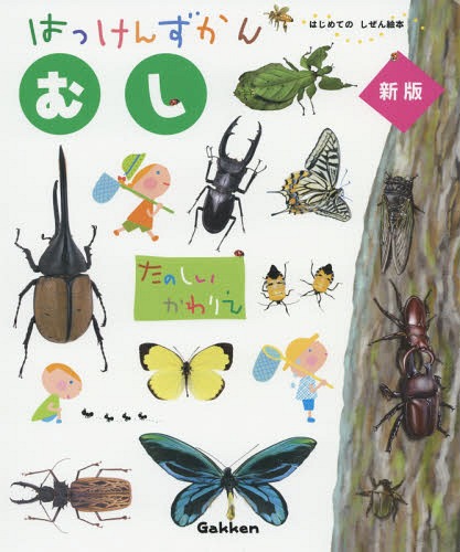 はっけんずかん むし[本/雑誌] (3〜6歳児向け図鑑 はじめてのしぜん絵本) / 海野和男/監修 小堀文彦/絵のサムネイル