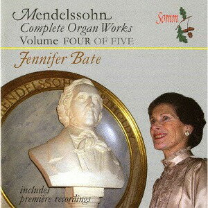 ご注文前に必ずご確認ください＜商品説明＞ジェニファー・ベイトが演奏するメンデルスゾーンのオルガン作品全集第4集。イギリスの代表的な6台のオルガンを駆使し、メンデルスゾーンの魅力を伝えている。＜アーティスト／キャスト＞ジェニファー・ベイト(演奏者)＜商品詳細＞商品番号：SOMMCD-53Jennifer Bate (organ) / Mendelssohn: The Complete Organ 4メディア：CD発売日：2018/08/29JAN：4589538722272メンデルスゾーン (1809-1847): オルガン作品全集[CD] 第4集 / ジェニファー・ベイト (オルガン)2018/08/29発売