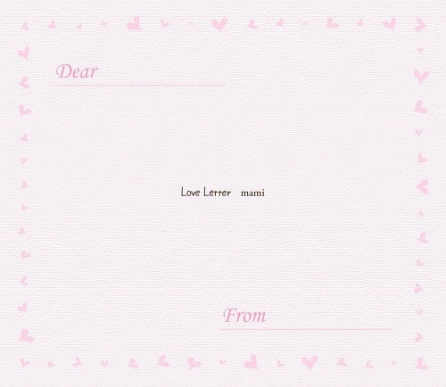 Love Letter[CD] [DVD付初回限定盤] / mami