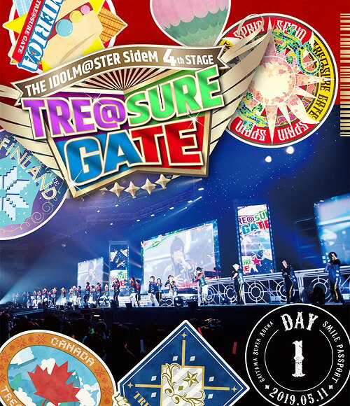 THE IDOLM＠STER SideM 4th STAGE ～TRE＠SURE GATE～ LIVE Blu-ray[Blu-ray] 【SMILE PASSPORT】 [DAY1 通常版] / THE IDOLM＠STER SideM