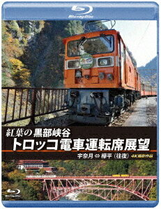 紅葉の黒部峡谷トロッコ電車運転席展望 【ブルーレイ版】 宇奈月⇔欅平(往復) 4K撮影作品[Blu-ray] / 鉄道