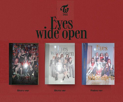 ご注文前に必ずご確認ください＜商品説明＞【ご注意】この商品は、《STORY ver.》《STYLE ver.》《RETRO ver.》の3つのヴァージョンで発売となりますが、リリース元よりランダムに出荷されるため、ご希望の仕様をご指定いただくことはできません。あらかじめご了承ください。 TWICEが2集フルアルバムを発表! 約3年ぶりとなる待望のフルアルバム! ●フォトブック(153×218mm/88P/バージョン別) ●メッセージカード(100×65mm/9種中ランダムで1枚/バージョン共通) ●折り込みリリックポスター(210×300mm/10種中ランダムで1枚/バージョン共通) ●DIYステッカー(120×170mm/バージョン共通) ●フォトカード(55×85mm/100種中ランダムで5枚/バージョン共通) ●CDディスクデザイン: 10種中ランダムで1種 ●商品サイズ: 160×225mm＜アーティスト／キャスト＞TWICE(演奏者)＜この商品は「輸入盤」です＞この商品は輸入盤です。国内盤とのお間違いにご注意ください。弊社サイト上に掲載している商品仕様やジャケット図柄、デザイン等は、事前の予告なく変更となる場合がございます。また、流通の都合上、ご注文時の入荷予定よりもお時間を要する場合がございます。この場合、最新情報が入り次第、随時、情報の更新をし、入荷状況をご案内をいたします。何卒ご了承ください。＜商品詳細＞商品番号：NEOIMP-17814TWICE / Vol.2 [Eyes wide open] [Import Disc]メディア：CD重量：350g発売日：2020/11/04JAN：8809633189166VOL.2 [アイズ・ワイド・オープン][CD] [輸入盤] / TWICE2020/11/04発売