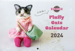 MTK SHEEP ふわねこ Fluffy Cats カレンダー[本/雑誌] 2024 ミニ壁掛 / MTKSHEEP