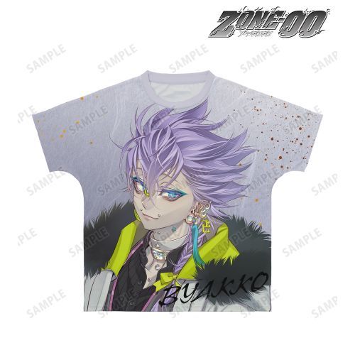 【アルマビアンカ】ZONE-00 九条キヨ先生 描き下ろし 白狐 和装 Ver. フルグラフィックTシャツ【2024年9月発売】[グッズ] ユニセックス / XXS