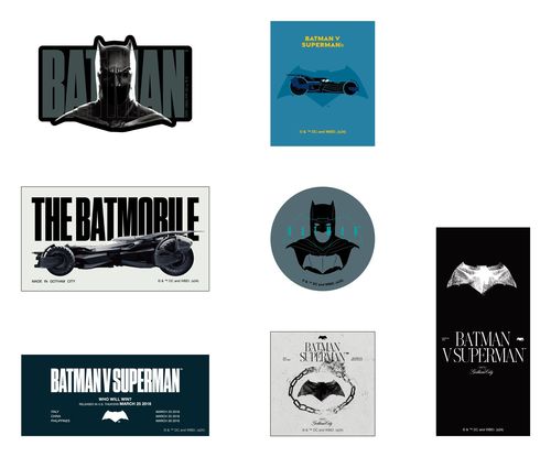 【インロック】バットマン 85周年 ステッカーセット (BATMAN V SUPERMAN)【2024年5月発売】[グッズ](3)