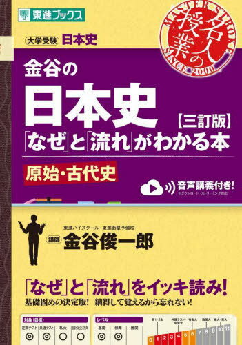 金谷の日本史「なぜ」と「流れ」がわかる本 原始・古代史[本/雑誌] (東進ブックス) / 金谷俊一郎/著のサムネイル