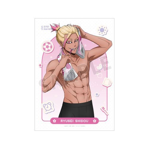 【アルマビアンカ】ブルーロック 描き下ろし 士道龍聖 モーニングルーティン Ver. A3 マット加工ポスター【2025年6月発売】[グッズ]