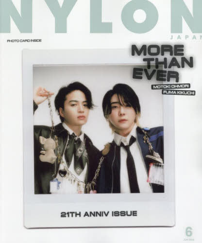 NYLON JAPAN (ナイロンジャパン)[本/雑誌] 2025年6月号 【W表紙】 大森元貴(Mrs. GREEN APPLE)&菊池風磨(timelesz) / バッテリィズ / カエルムのサムネイル