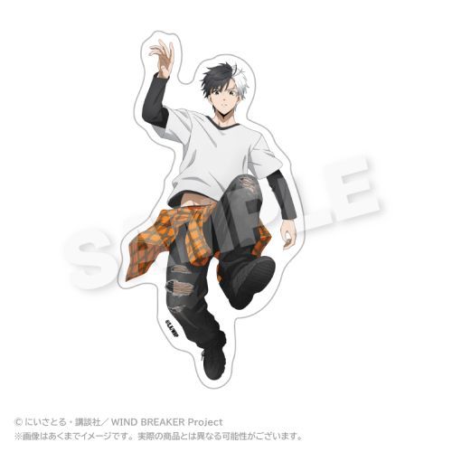 【ステラノーツ】WIND BREAKER ダイカットステッカー アクロバット Ver. 桜遥【2025年8月発売】[グッズ](3)