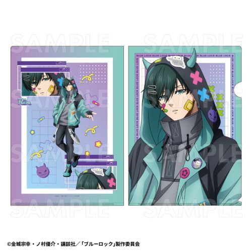 【ティームエンタテインメント】TVアニメ 『ブルーロック』 でびデコパーカー クリアファイル 【糸師凛】【2025年8月発売】[グッズ]