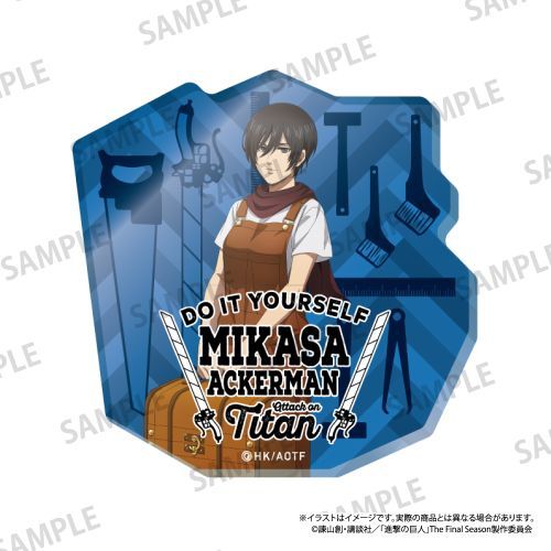 【パルック】進撃の巨人 ダイカットアクリルステッカー ミカサ・アッカーマン (DIY)【2026年1月発売】[グッズ]