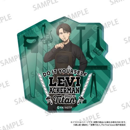 【パルック】進撃の巨人 ダイカットアクリルステッカー リヴァイ・アッカーマン (DIY)【2026年1月発売】[グッズ]