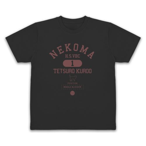 【コスパ】ハイキュー!! 黒尾鉄朗 カレッジ ドライTシャツ【2026年1月発売】[グッズ] ブラック / XL