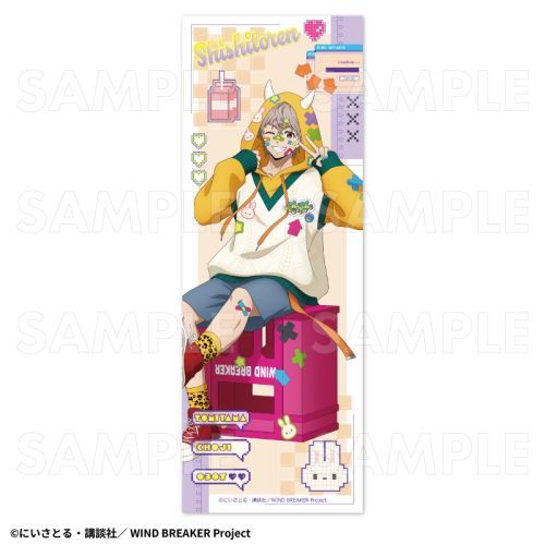 【ティームエンタテインメント】TVアニメ 『WIND BREAKER』 【でびデコパーカー】 ビジュアルタオル 【..