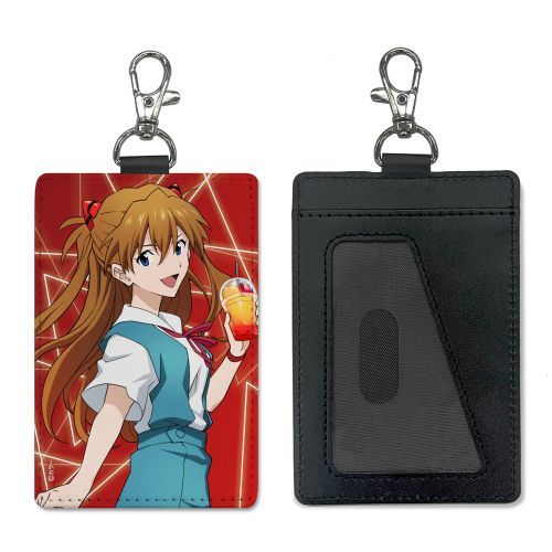 【コスパ】EVANGELION 描き下ろし 式波・アスカ・ラングレー パスケース (ナスカン付き) 制服 Ver.【2026年2月発売】[グッズ]
