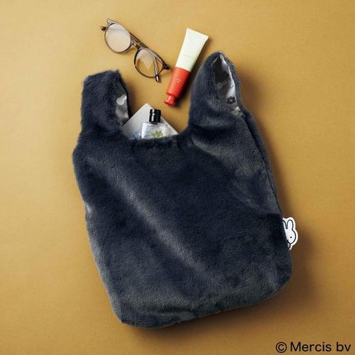 リンネル[本/雑誌] 2026年2月号 【付録】 miffy ミッフィー ひょっこりのぞくミッフィーがかわいい ふわもこファーバッグ / 宝島社のサムネイル