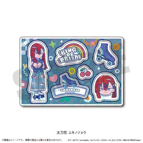 【MENEGI】「KING OF PRISM -Your Endless Call- み?んなきらめけ! プリズム☆ツアーズ!」 ホログラムステッカーシート にゅ?とろ B 太刀花ユキノジョウ【2026年1月発売】[グッズ](3)