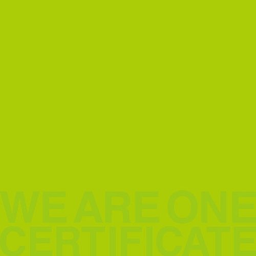 WE ARE ONE -CERTIFICATE- / TRICERATOPS