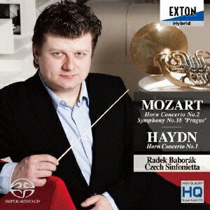 ご注文前に必ずご確認ください＜商品説明＞録音年: 2011年12月、2012年2月/収録場所: プラハ ドモヴィナ・スタジオ＜アーティスト／キャスト＞ラデク・バボラーク　チェコ・シンフォニエッタ＜商品詳細＞商品番号：EXCL-84Radek Baborak (hr cond) / Mozart: Horn Concertos No.2 Symphony No. 38 / Haydn: Horn Concertos No.1メディア：CD発売日：2012/05/23JAN：4526977050849モーツァルト: ホルン協奏曲第2番、交響曲第38番 プラハ ハイドン: ホルン協奏曲第1番[CD] / ラデク・バボラーク （hr、cond）2012/05/23発売
