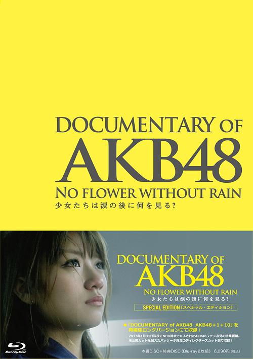 DOCUMENTARY OF AKB48 NO FLOWER WITHOUT RAIN 少女たちは涙の後に何を見る?[Blu-ray] スペシャル・エディション / 邦画 (ドキュメンタリー)