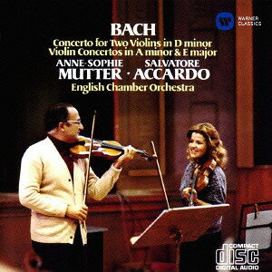 バッハ: 2つのヴァイオリンのための協奏曲 他[CD] / アンネ=ゾフィー・ムター (ヴァイオリン)、サルヴァトーレ・アッカルド (ヴァイオリン)のサムネイル