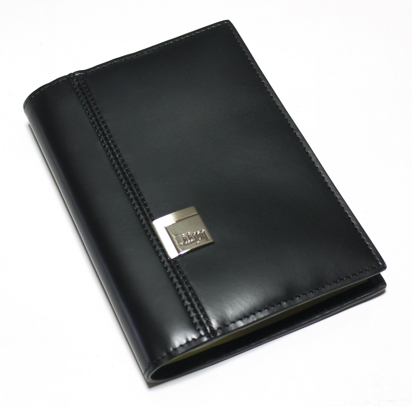 AAronIrvin メモ帳 メンズ オールシーズン 本革 牛革 カードポケット4つ フォーマル シンプル おしゃれ カジュアル お出かけ 散歩 紳士 ブラック...