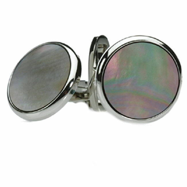 カフス　メンズ　カフス　マザーオブパール　黒蝶貝（シルバー金具）カフス カフス(カフリンクス)　カフス　礼装・フォーマル