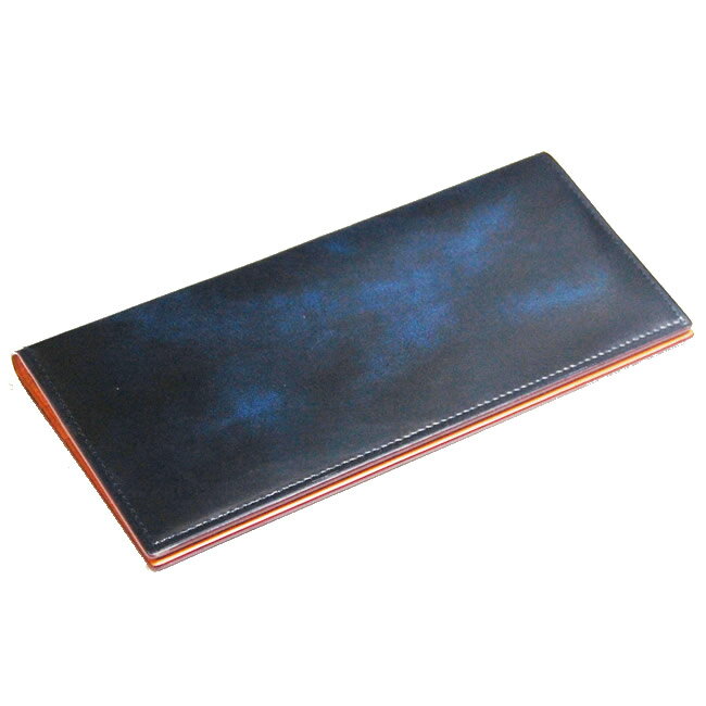 日本製長財布メンズ小銭入れなしマチ...