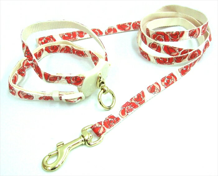 【送料込み】フルーリ/バラ（SS）花さかりハーネス＆リードセット《5kg以下の超小型犬用》ペッツルート..