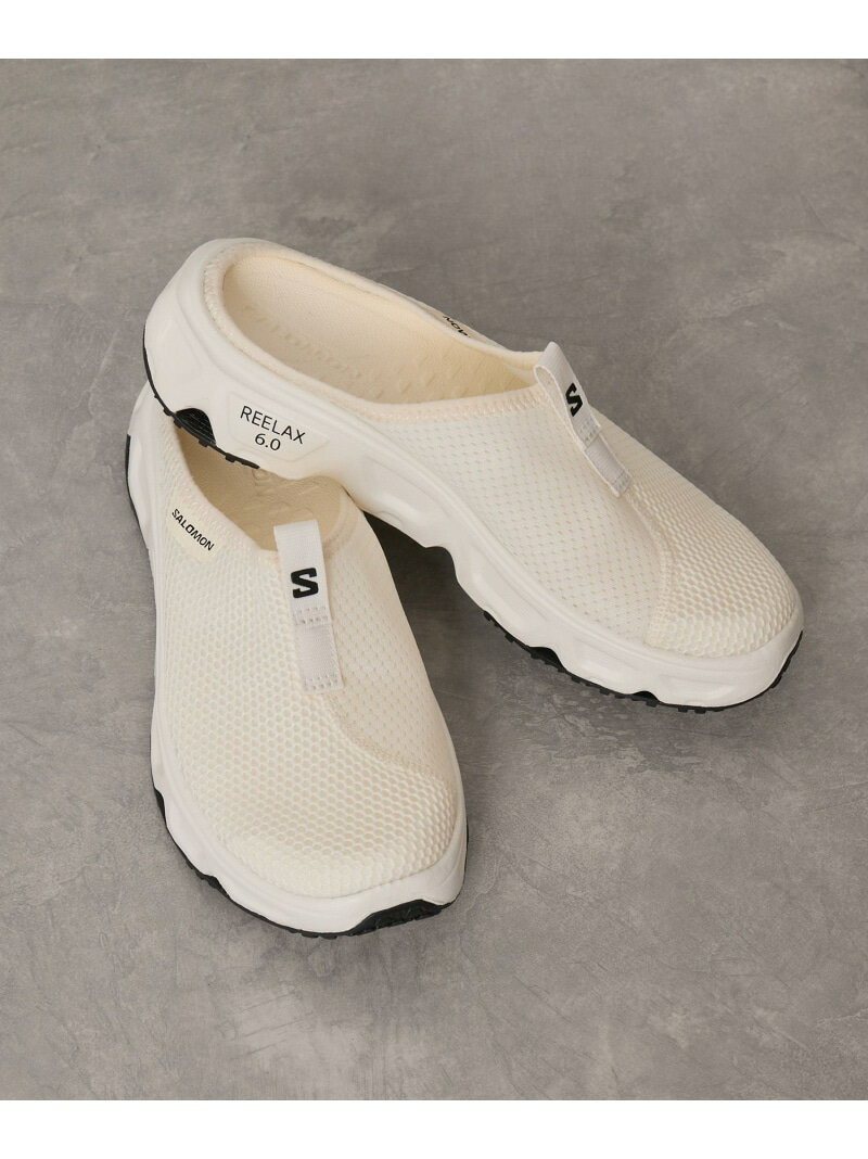 【Salomon】REELAX SLIDE 6.0 ラックス スライド 6.0 NERGY ナージー シューズ・靴 サンダル ホワイト ブラック【送料無料】[Rakuten Fashion]