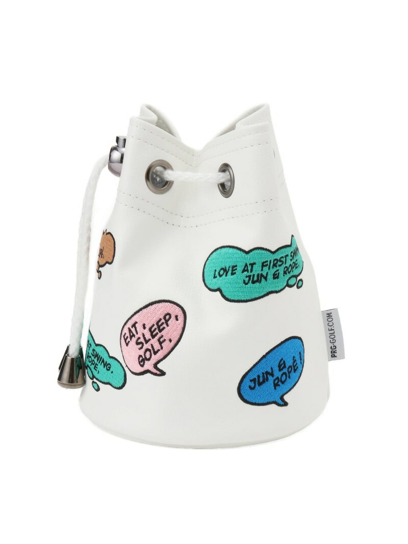 【SALE／40%OFF】【PRG コラボ】POP刺繍デラックストートポーチ JUN&ROPE' ジュンアンドロペ 財布・ポーチ・ケース ポーチ ホワイト【RBA_E】【送料無料】[Rakuten Fashion]