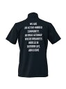 【UV】バックプリントハーフジップシャツ JUN&ROPE' ジュンアンドロペ トップス カットソー・Tシャツ ブラック ブルー カーキグリーン ホワイト【送料...
