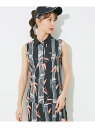 【SALE/70%OFF】【セットアップ対応】【UV】【吸水速乾】バンブー柄プリントノースリーブポロ JUN&ROPE' ジュンアンドロペ トップス ポロシャツ...