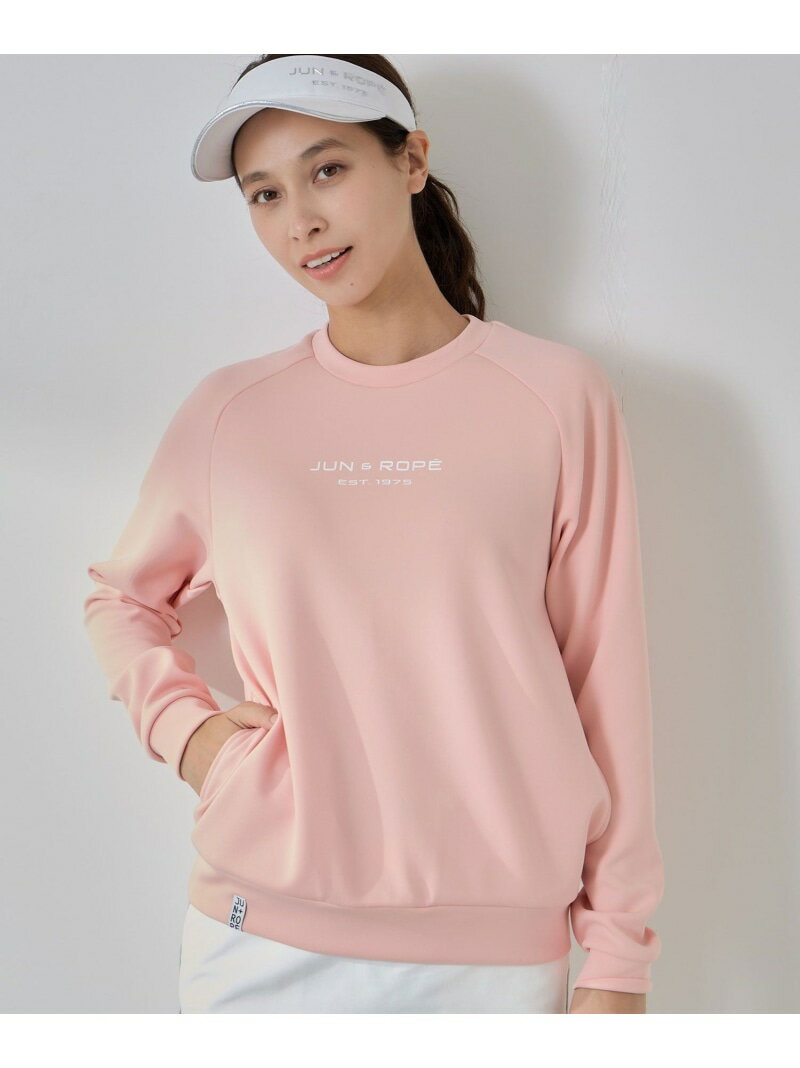 【SALE／60%OFF】ダンボールニットメッセージプルオーバー/UV・接触冷感 JUN&ROPE' ジュンアンドロペ トップス カットソー・Tシャツ グリーン ピンク ブラック【RBA_E】【送料無料】[Rakuten Fashion]