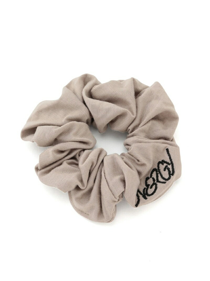 【SALE／10%OFF】ロゴ刺しゅう シュシュ NERGY ナージー 帽子/ヘア小物 ヘアゴム ベージュ ブルー レッド イエロー【RBA_E】[Rakuten Fashion]