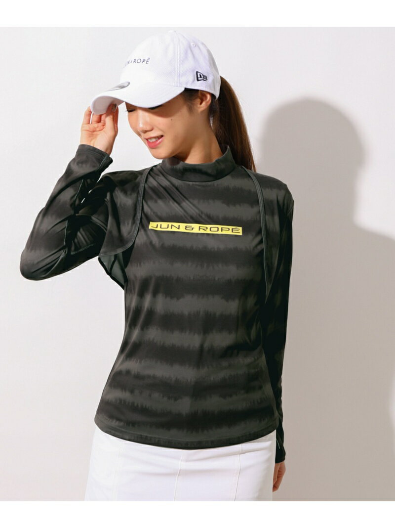 【SALE／50%OFF】【UV】【吸水速乾】タイダイボーダー長袖ボレロ JUN&ROPE' ジュンアンドロペ トップス その他のトップス オレンジ ブラック ネイビー【RBA_E】【送料無料】[Rakuten Fashion]