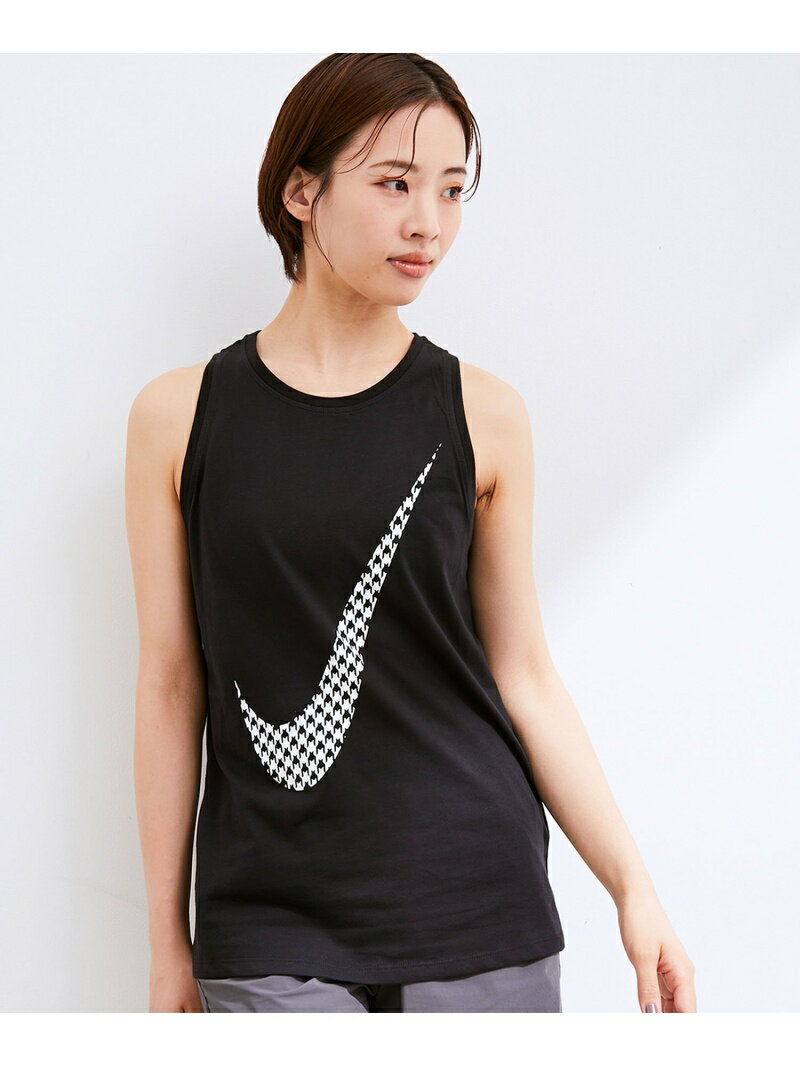 【NIKE】ナイキ アイコンクラッシュ グラフィック トレーニングタンクトップ ウィメンズ NIKE ナージー カットソー タンクトップ ブラック オレンジ[Rakuten Fashion]