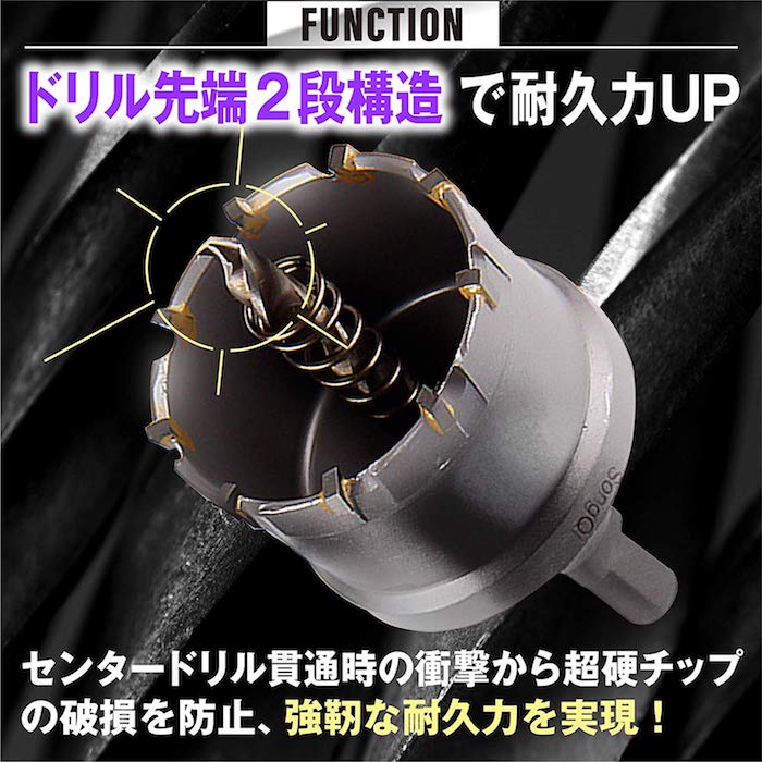 超硬ホールソーホルソーステンレス製サイズ鉄板電動ドリルボール盤15mm送料無料